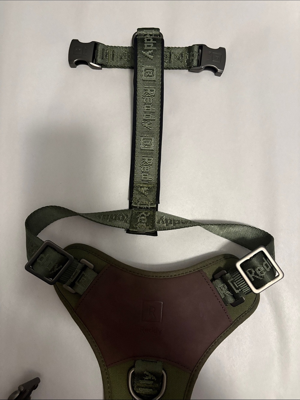 Reddy olive green dog harness - Picture 2 of 6